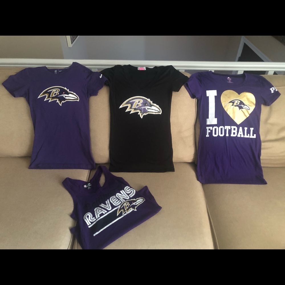4 Baltimore Ravens Shirts/Tanks